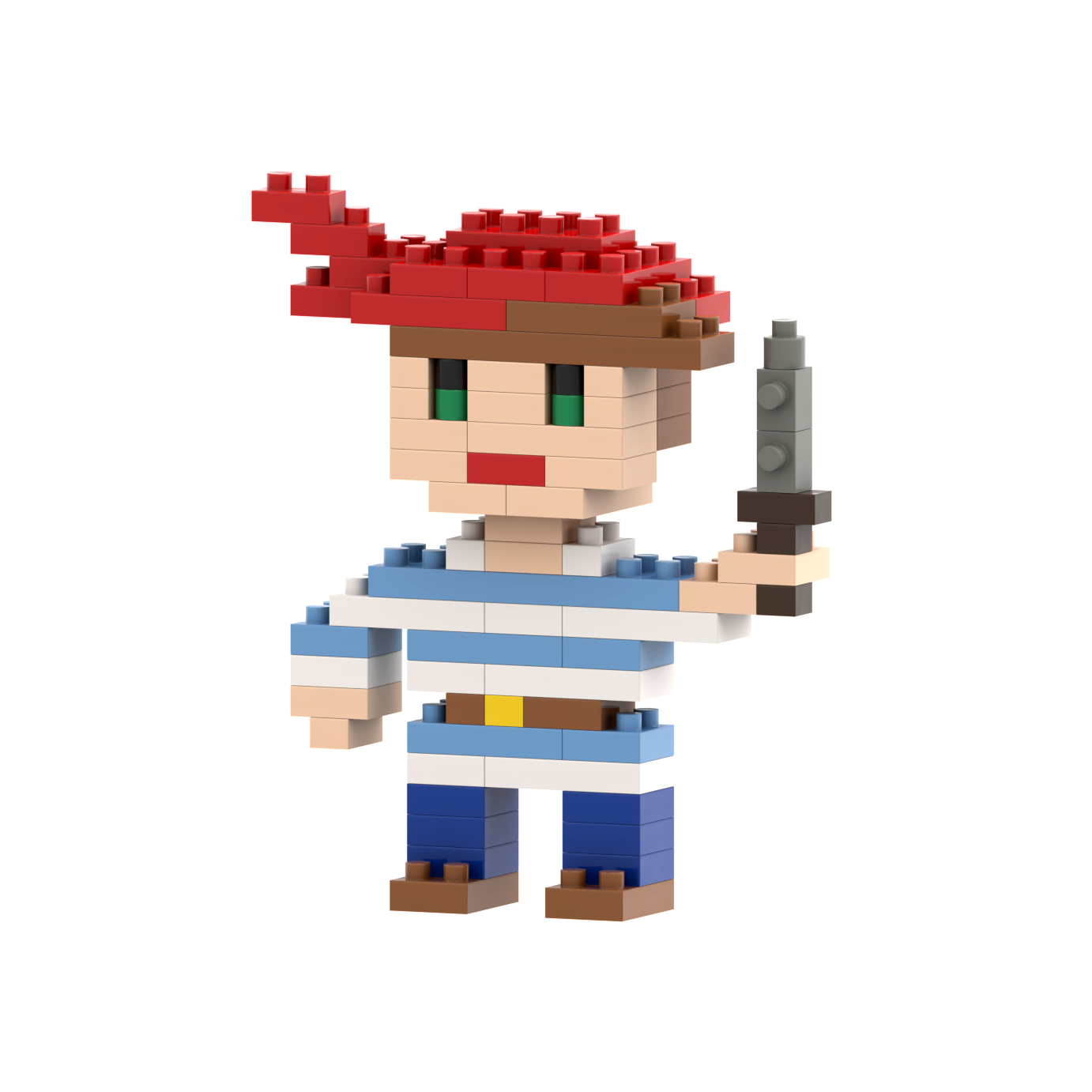 BRIXIES Postkarte Pirat