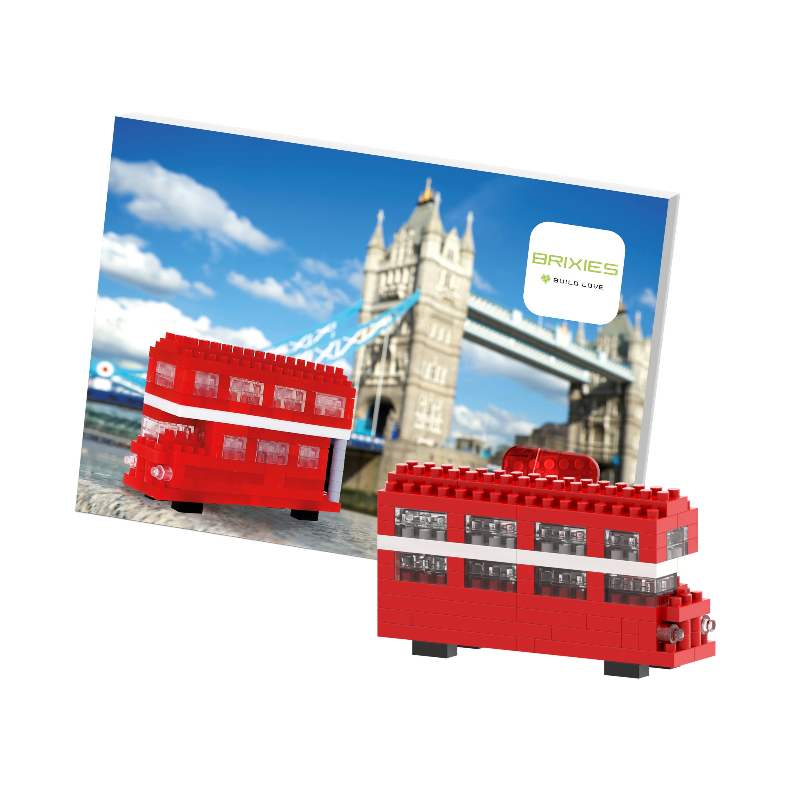 BRIXIES Postkarte Tourbus