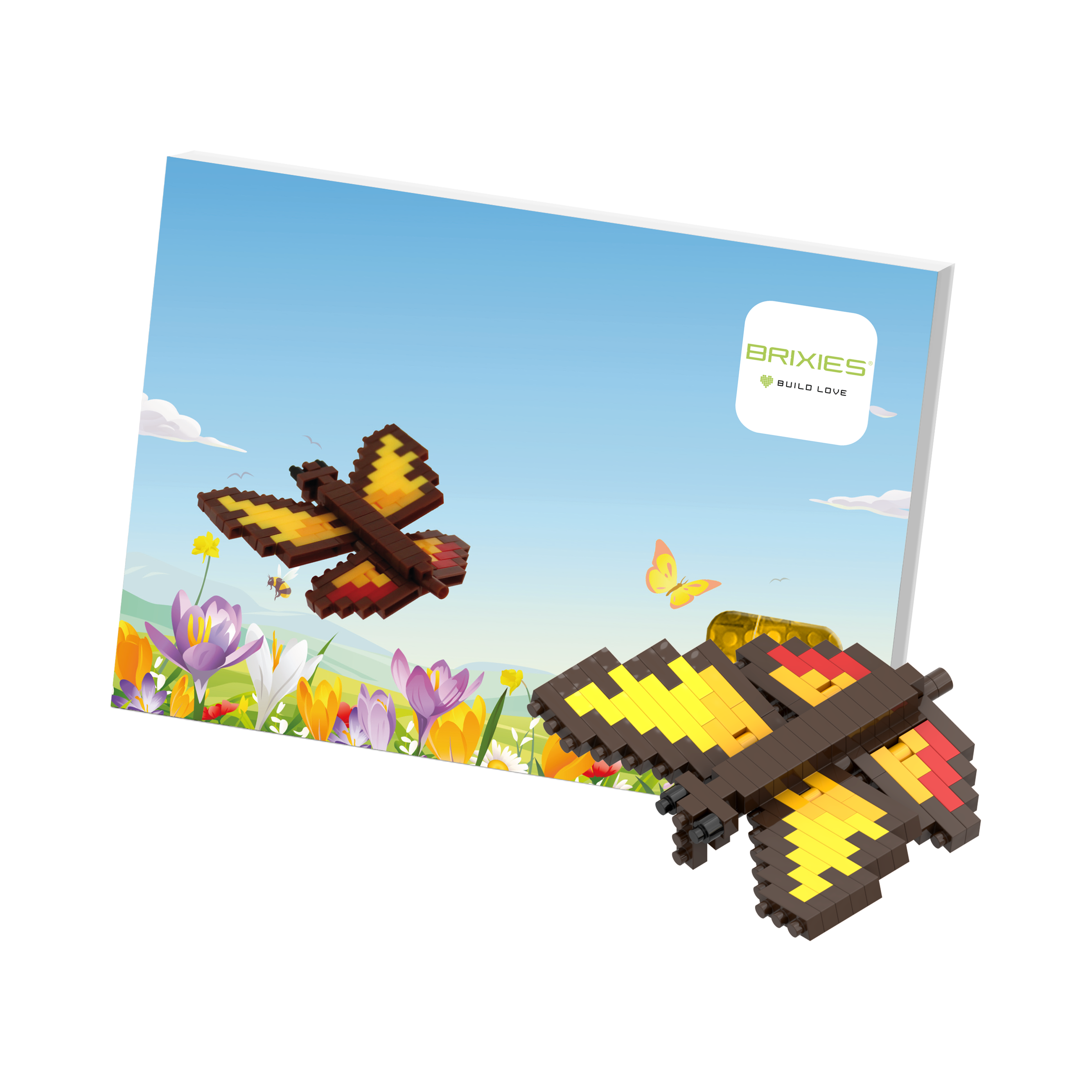 BRIXIES Postkarte Schmetterling