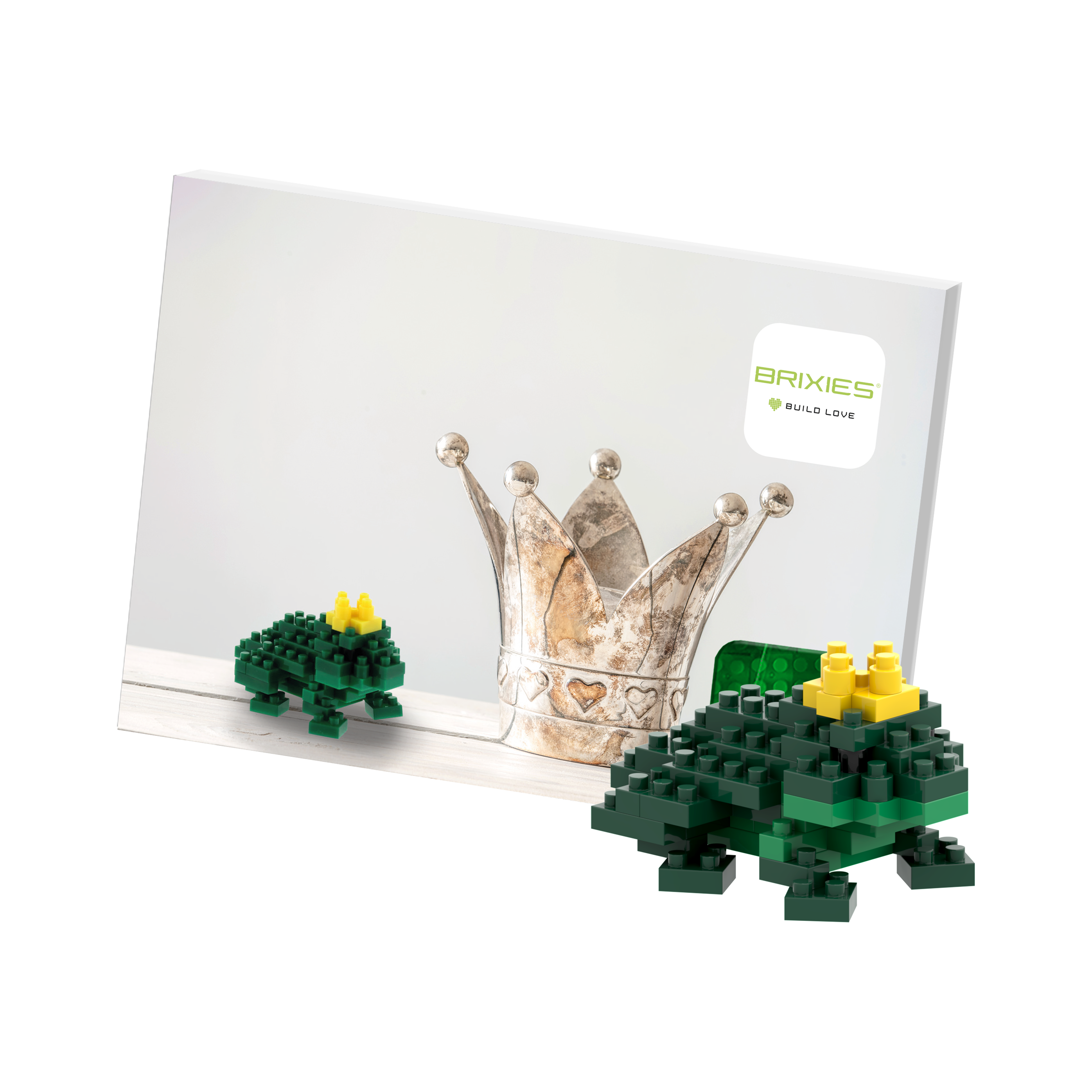 BRIXIES Postkarte Froschkönig