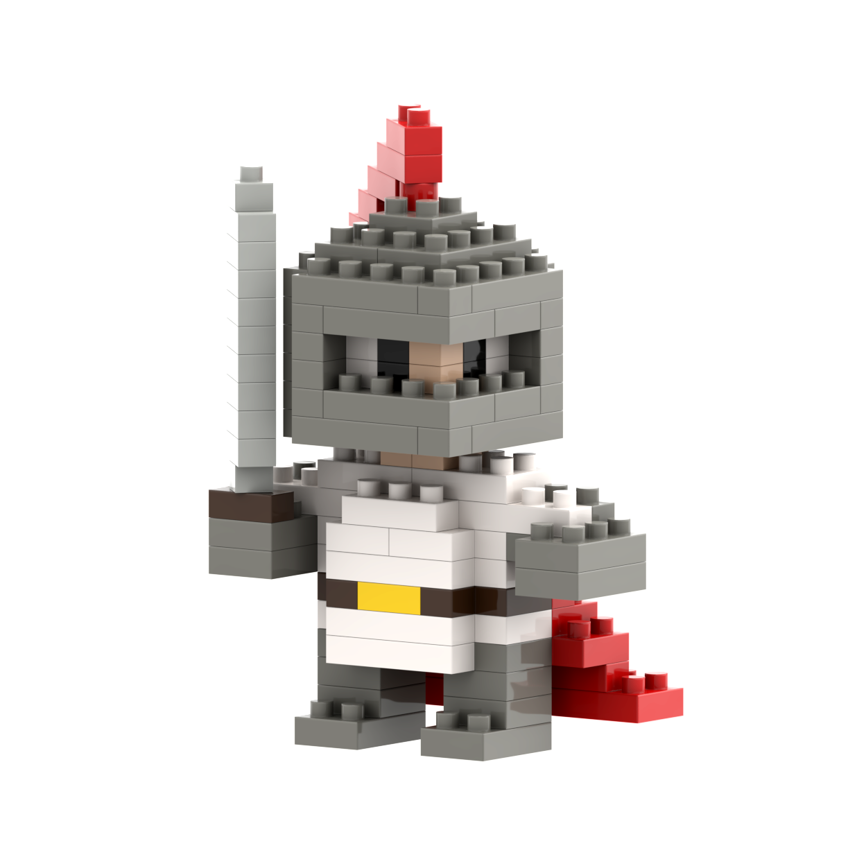 BRIXIES Postkarte Ritter