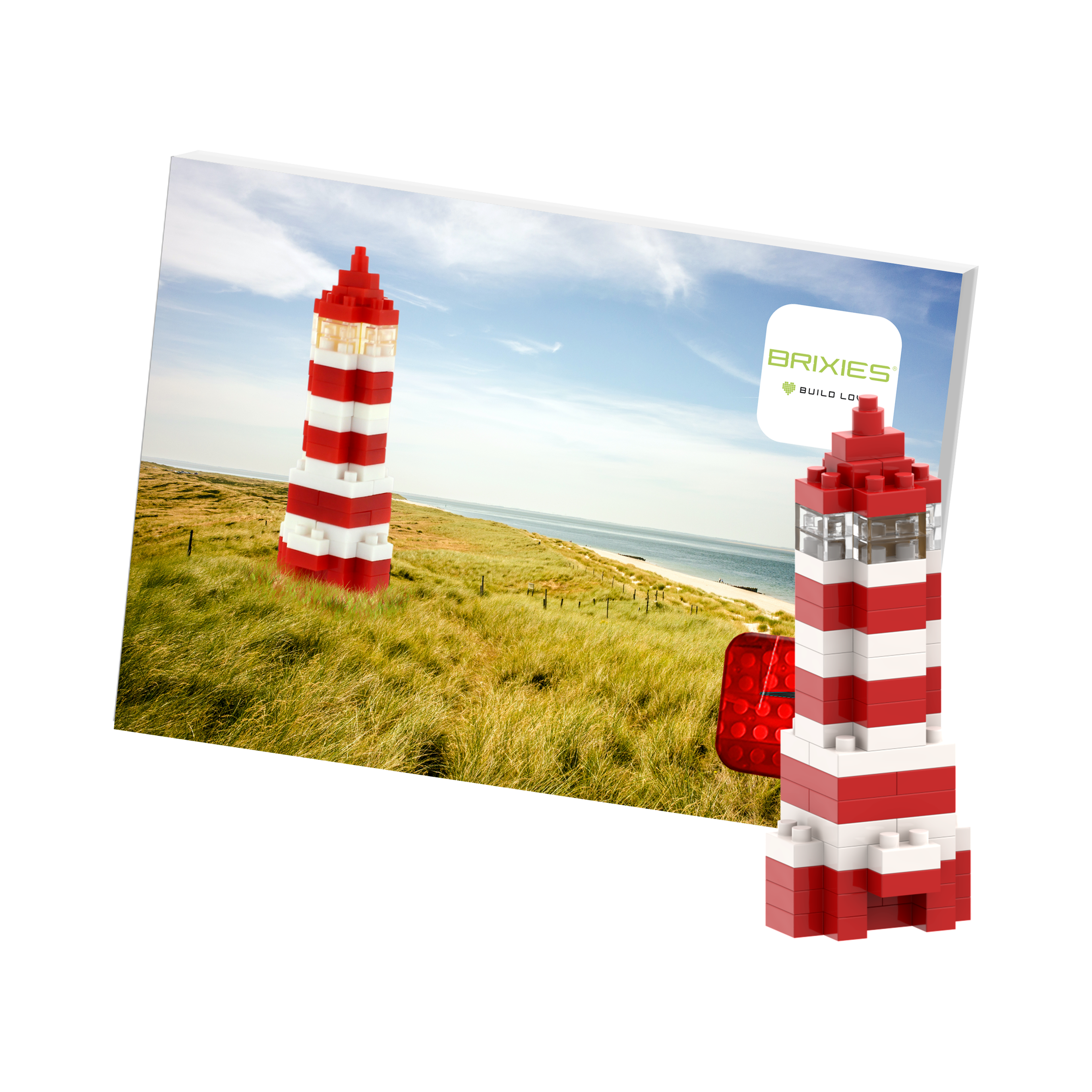 BRIXIES Postkarte Leuchtturm