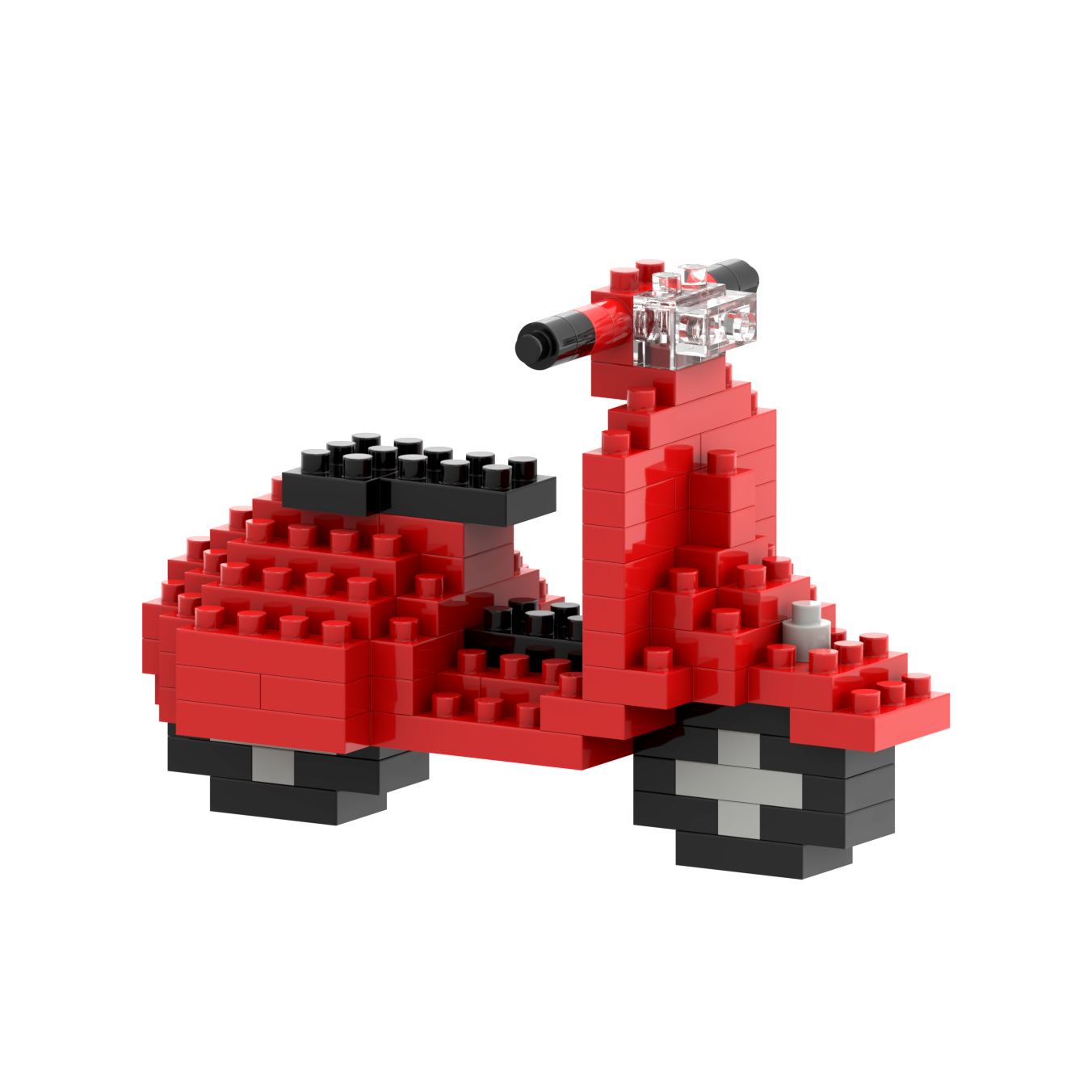 BRIXIES Postkarte Motorroller