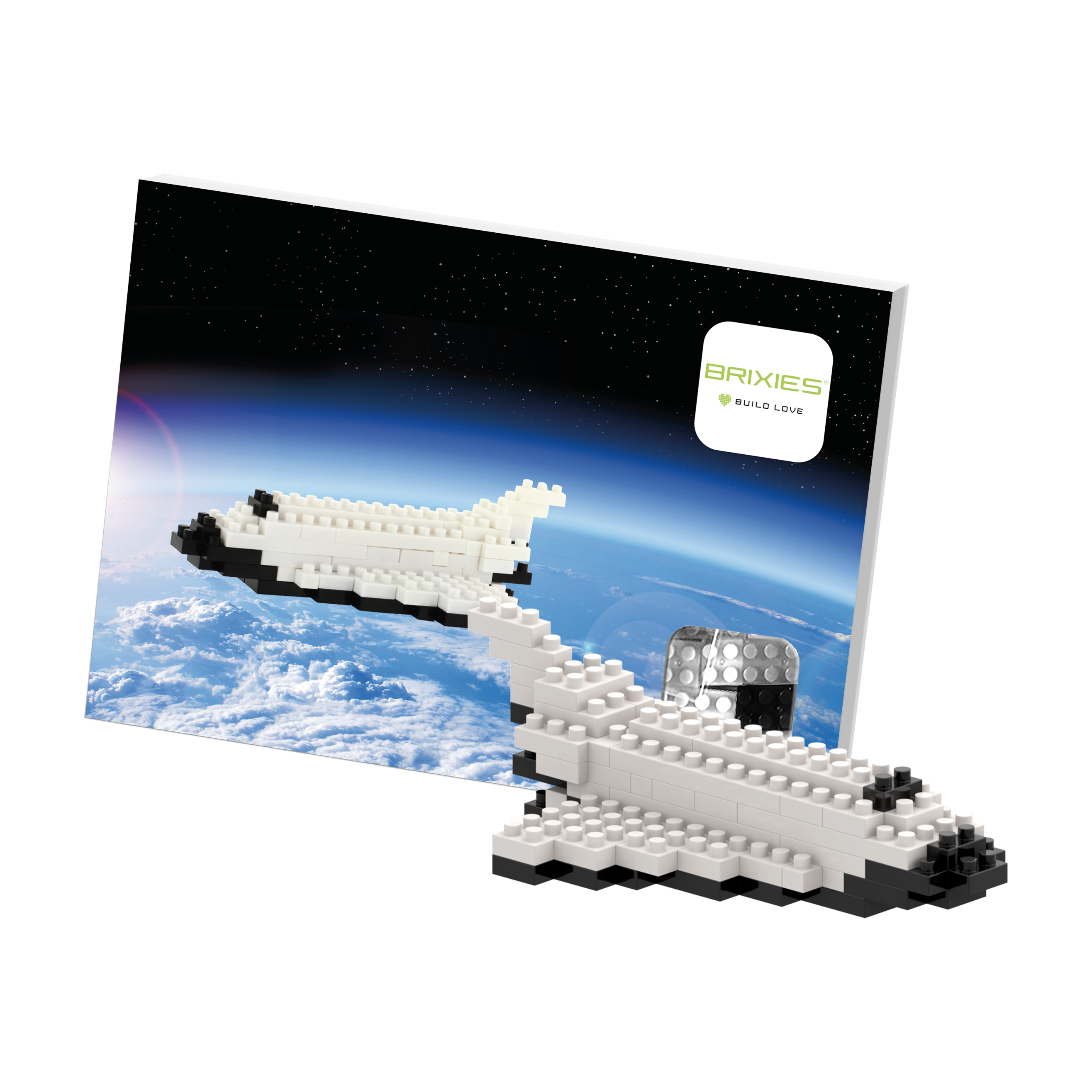 BRIXIES Postkarte Raumfähre