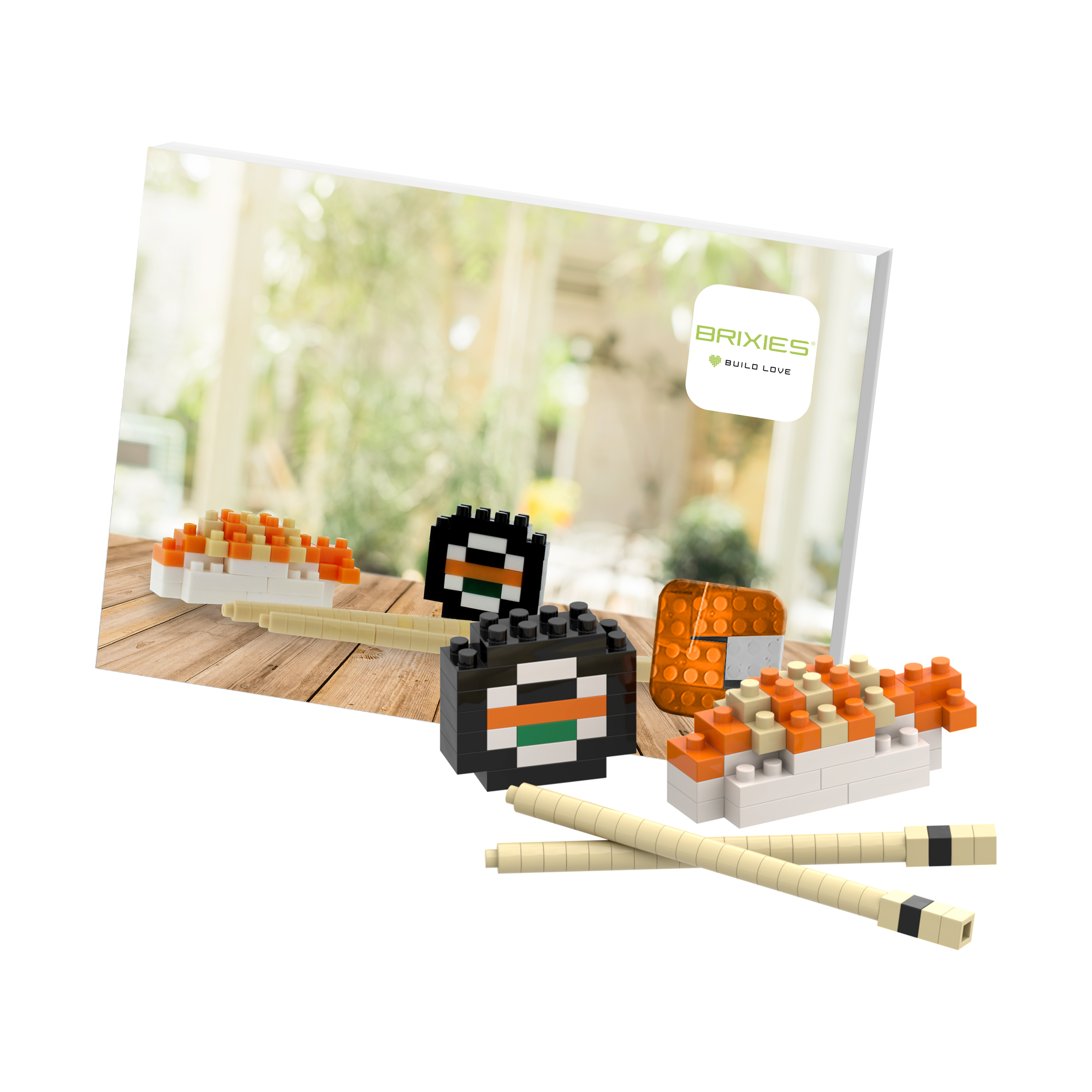 BRIXIES Postkarte Sushi