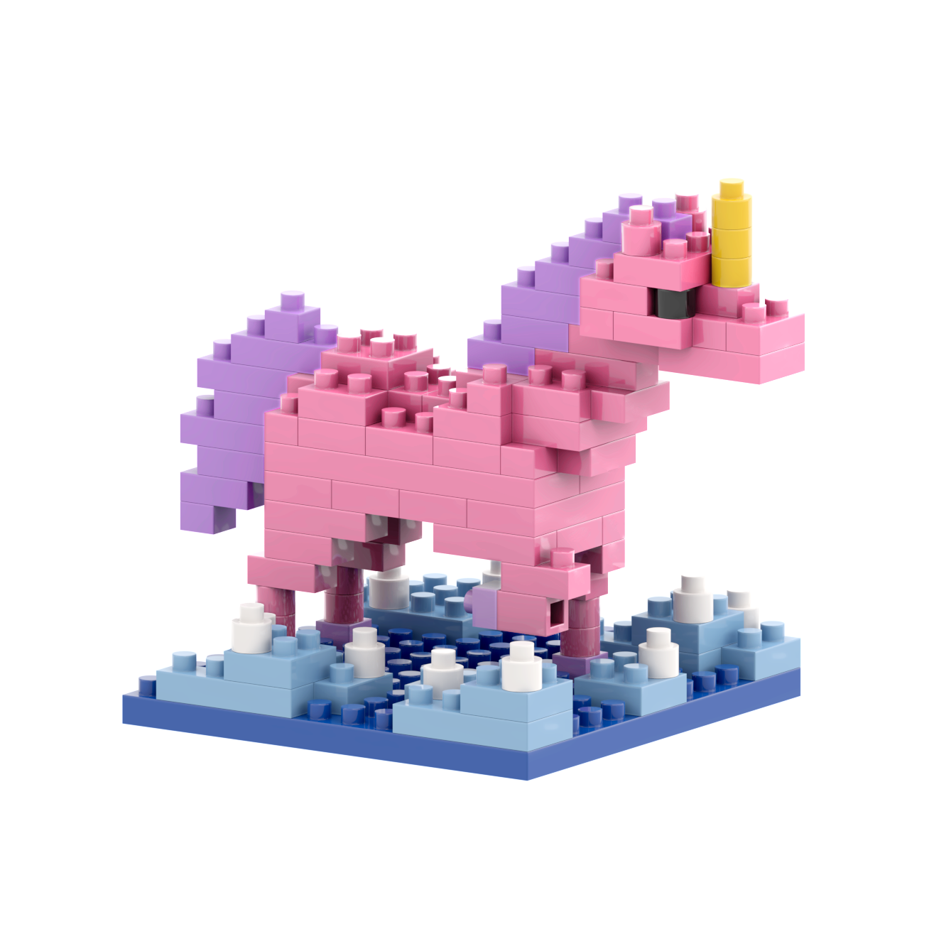 BRIXIES Postkarte Einhorn