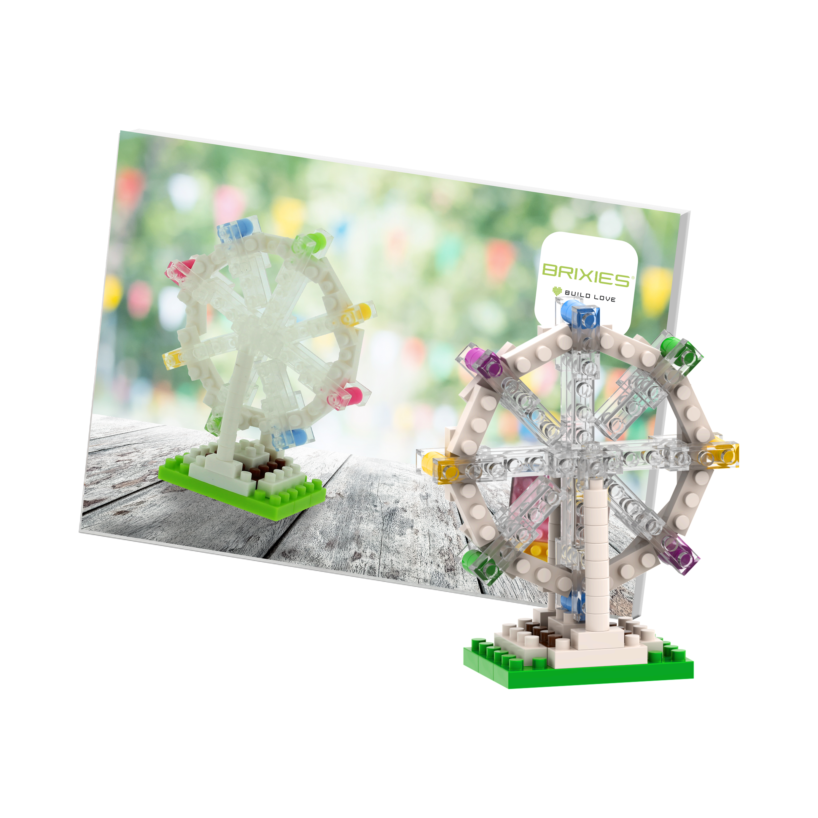 BRIXIES Postkarte Riesenrad