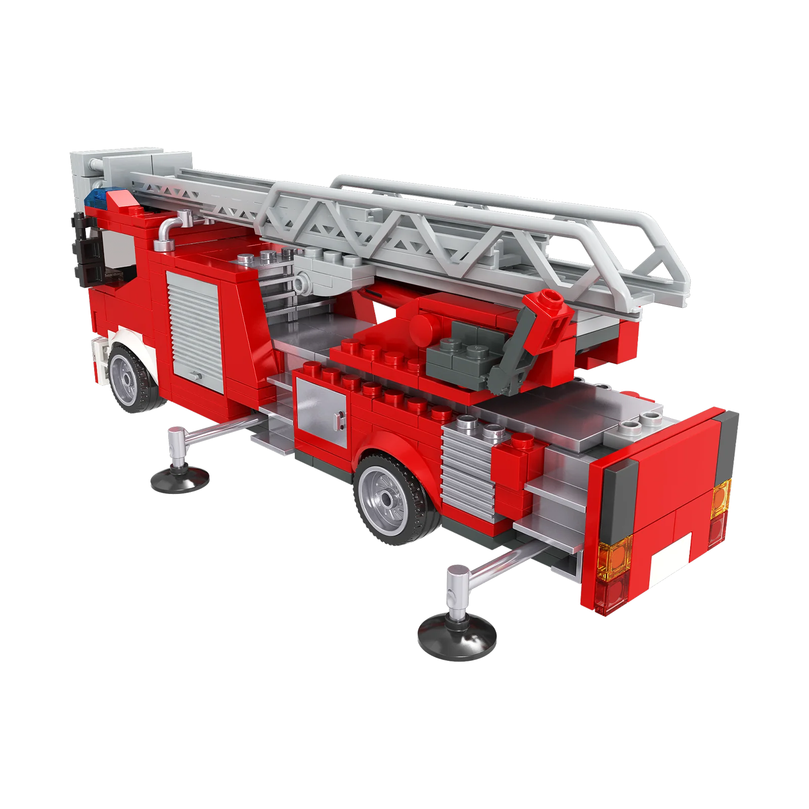 BRIXIES Plus Feuerwehr Drehleiter / Turntable ladder
