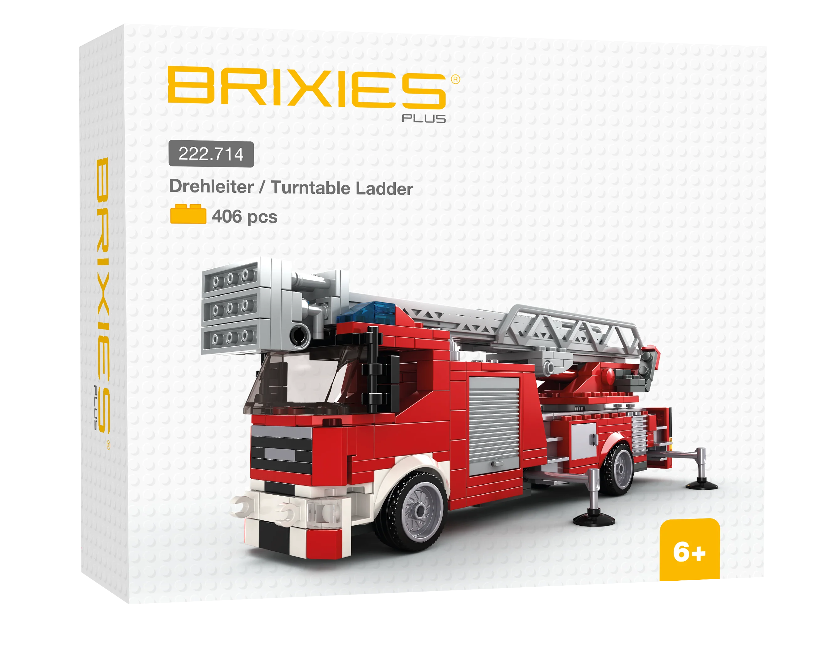 BRIXIES Plus Feuerwehr Drehleiter / Turntable ladder