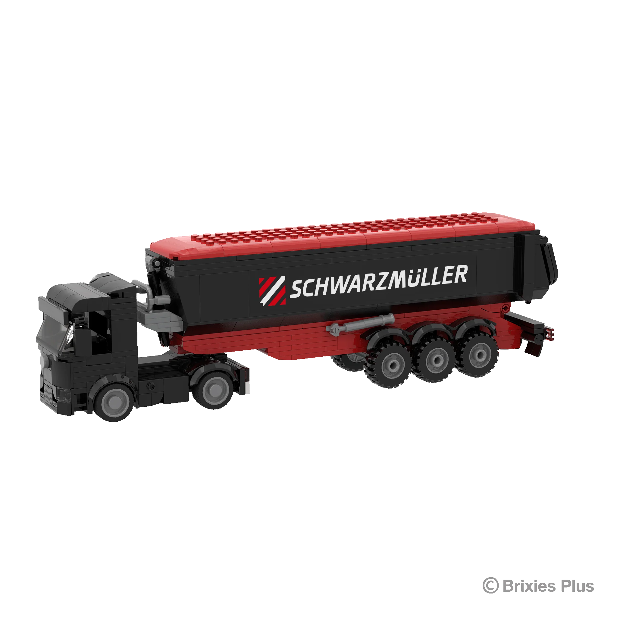 BRIXIES Plus Schwarzmüller Zugmaschine plus Muldenanhänger