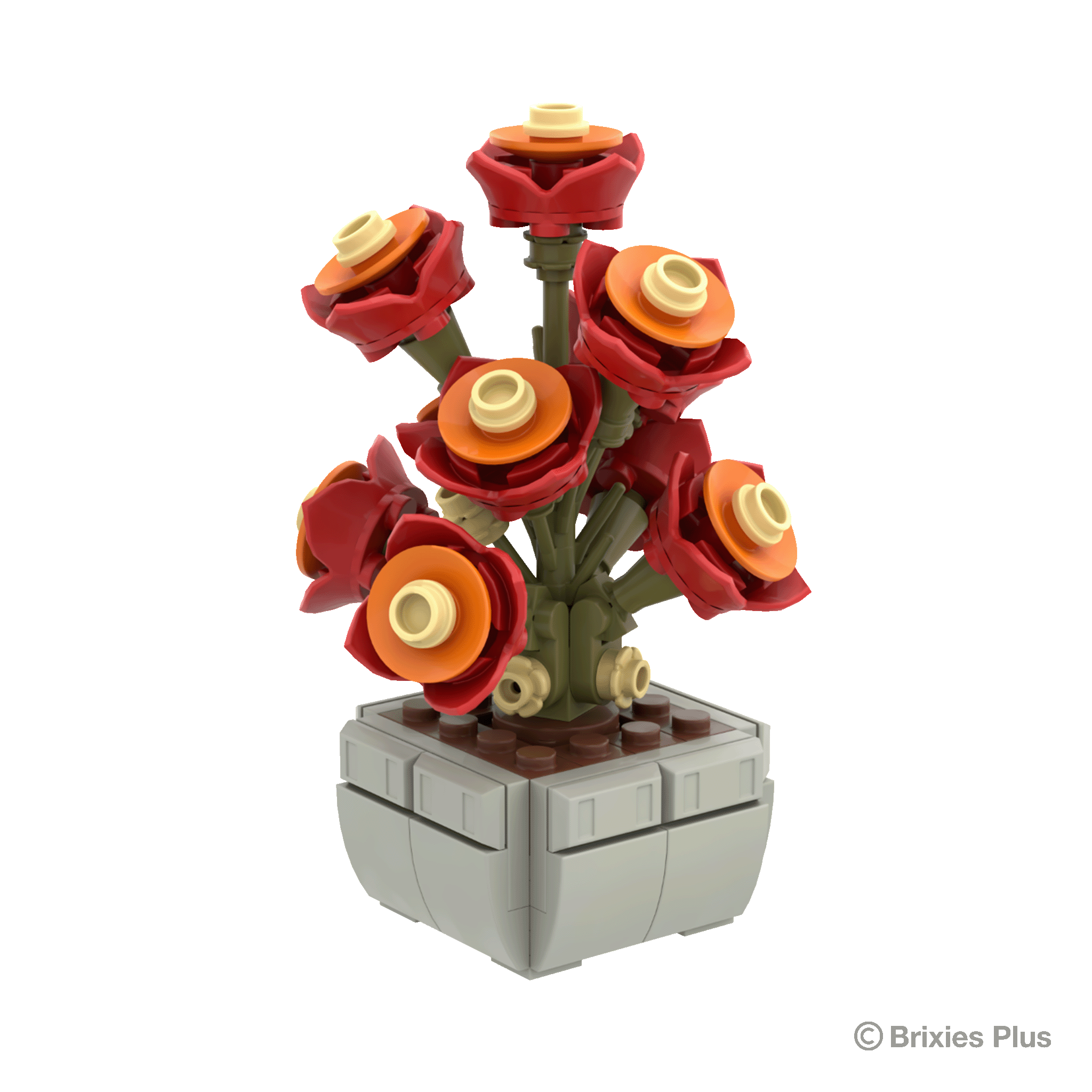 BRIXIES Plus Mini Blume "Sunset"