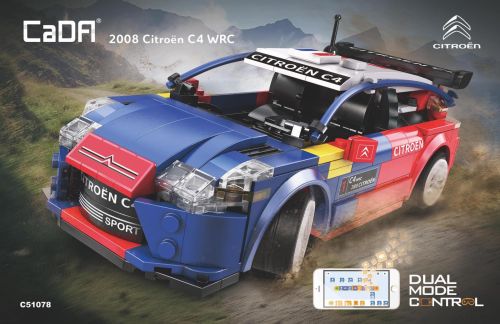 CaDA Citroën C4 WRC Rally Auto 2008 1/20 (329 Teile)