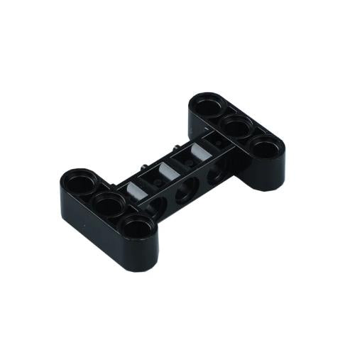 CaDA Bricks Technik Balken 3x5 90 Grad versetzte Mittelbalkenlöcher, schwarz