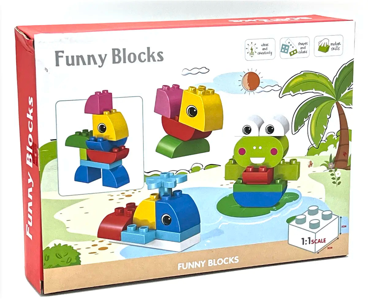 KHT 188-419S Tiere im Sommer - große Klemmbausteine