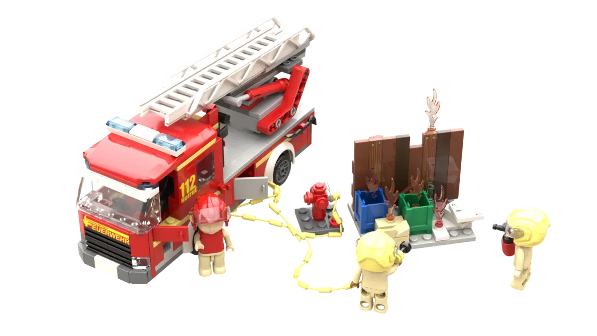 Kiddicraft KC1207 Feuerwehr Drehleiter (DL)