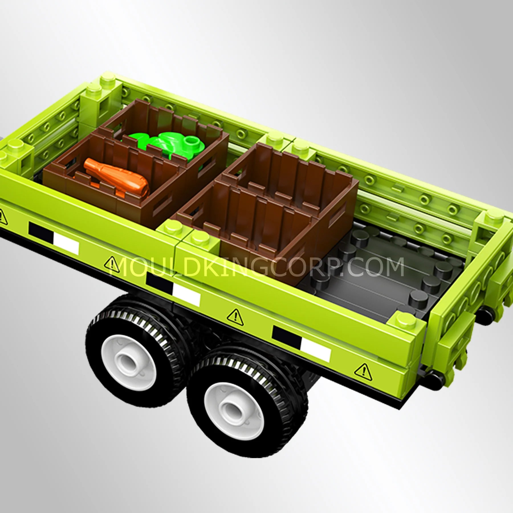 Mould King 24093 Radlader & Landwirtschaftsanhänger Bausatz | 504 Teile