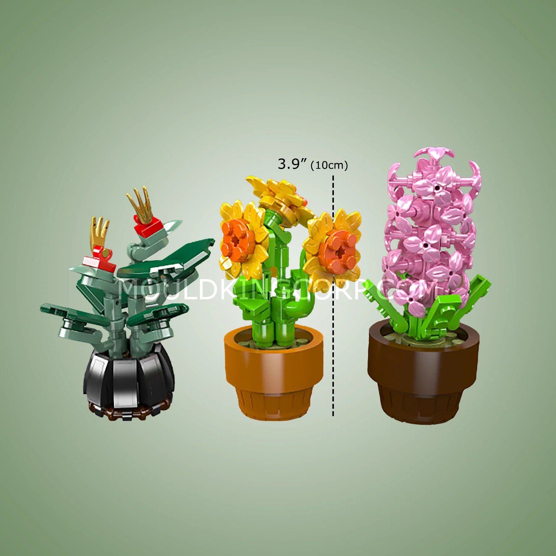 Mould King 24113 Mini-Bausatz mit Topfblumen | 201 Teile