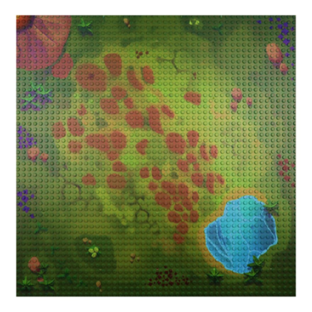 Baseplate 50x50 dinosaur landscape