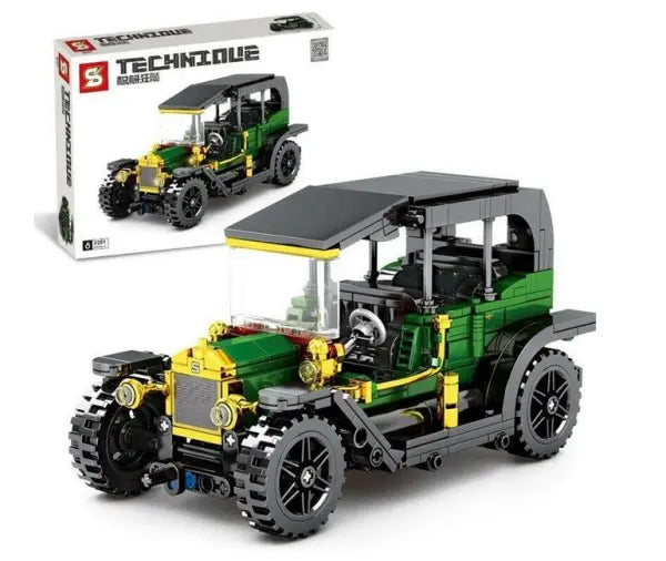 Classic Car Oldtimer grün Pull back